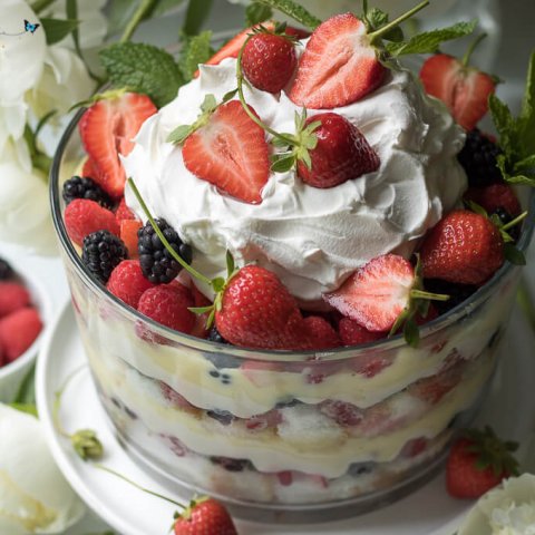 Mixed Summer Berry Trifle