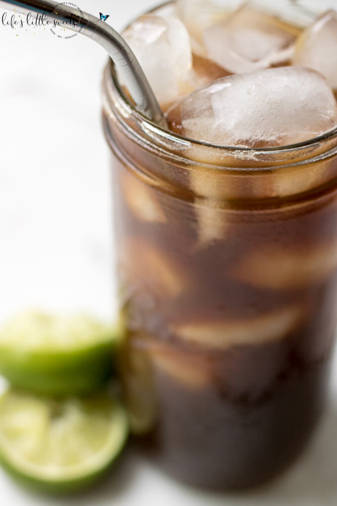 Coffee Limeade is a citrus-infused iced coffee drink recipe, perfect for hot, humid days. Try this new spin on iced coffee! (vegan, gluten-free) #coffee #iced #limeade #coffeelimeade #drink #recipe