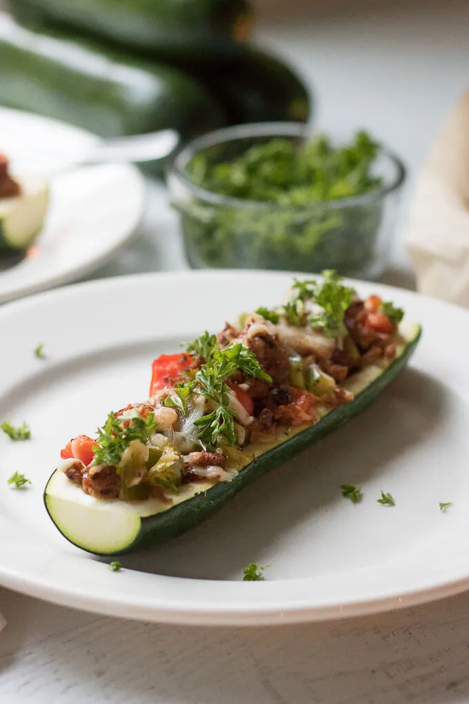 Stuffed Zucchini Boats