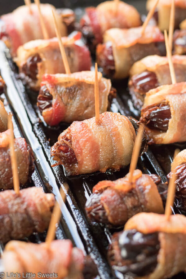 BaconWrapped Stuffed Dates (Devils on Horseback) Dates, Stilton, Hot