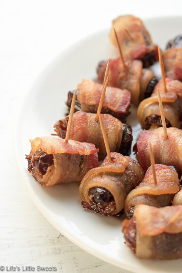 BaconWrapped Stuffed Dates (Devils on Horseback) Dates, Stilton, Hot