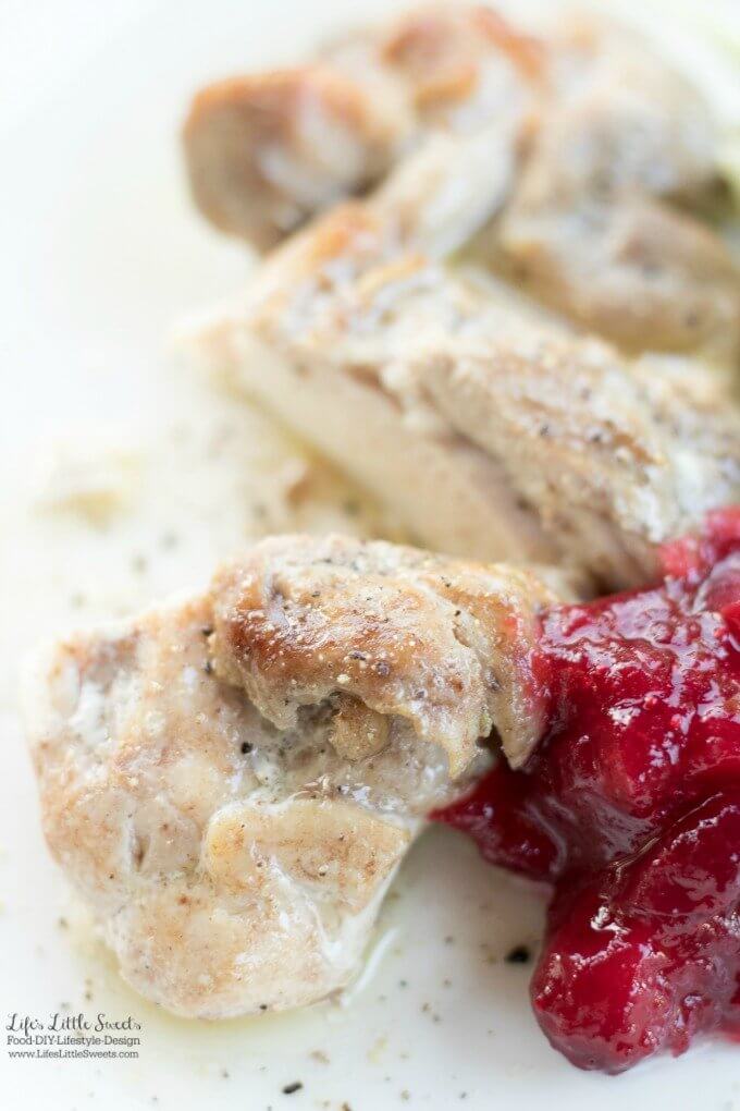baked chicken thighs with cranberry sauce