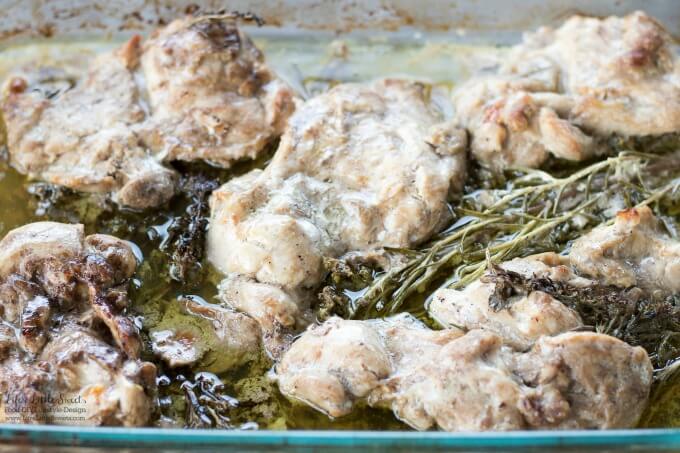 Balsamic Herb Baked Chicken Thighs