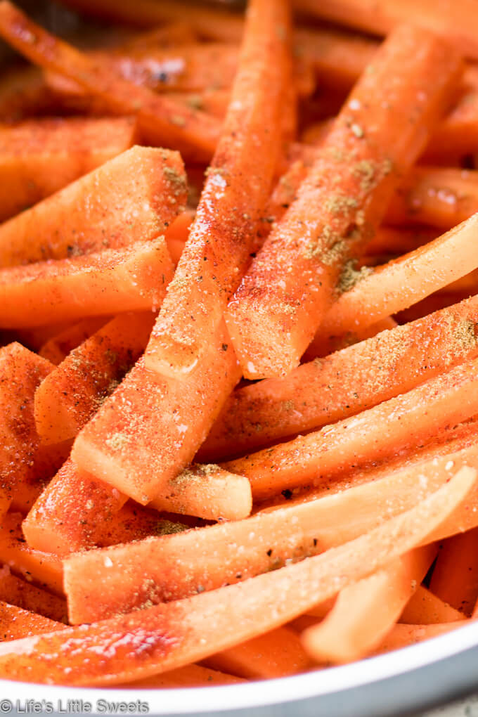 Air Fryer Carrot Fries (Air Fried, Cumin, Paprika, Salt, Pepper, Canola