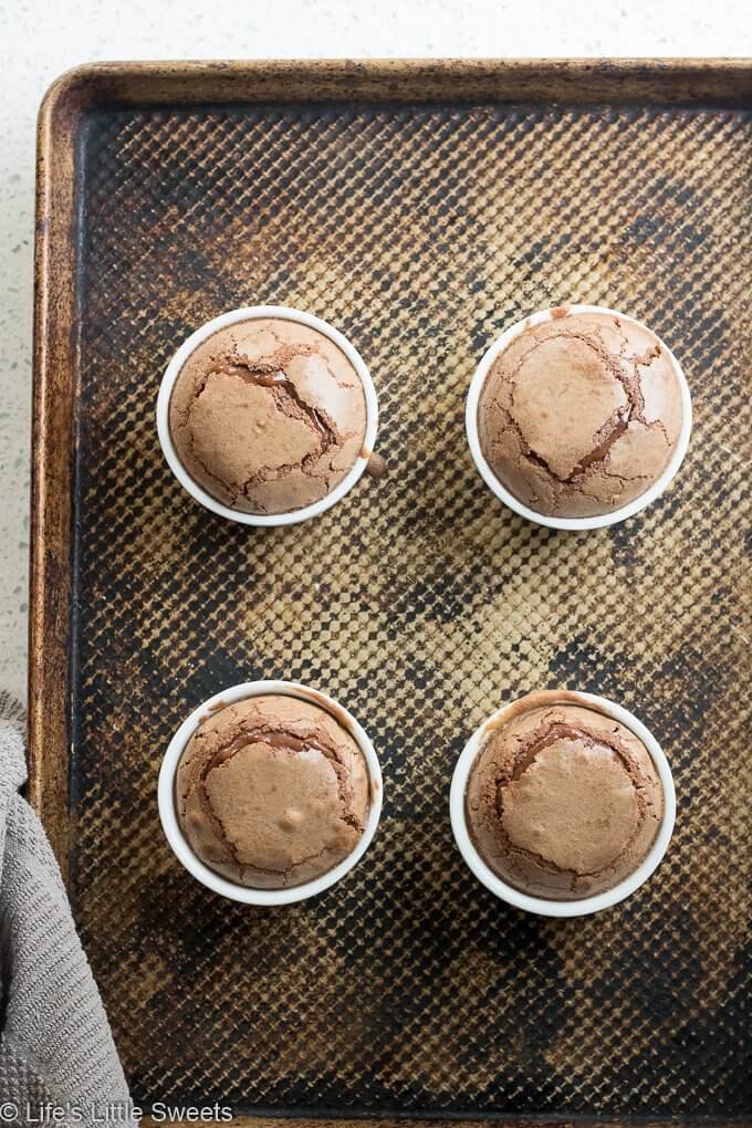 Chocolate Lava Cakes are self-saucing, warm, sweet, chocolate-y dessert. Its easy to make for any night of the week, yet so elegant for special occasions. #chocolate #chocolatelavacakes #recipe #sweet #dessert #icecream #selfsaucing