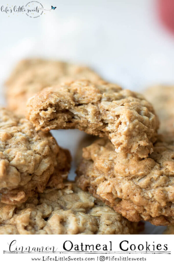 Cinnamon Oatmeal Cookies (Oats, Cinnamon, Brown Sugar, Butter) Life's