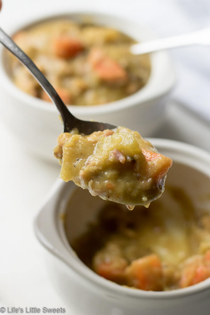 Split Pea Soup Recipe (Green Dried Split Peas, Bay Leaves, Carrots) Life's Little Sweets