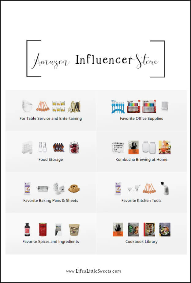 Amazon Influencer Store - We recently added an Amazon Influencer Storefront to our blog menu where you can see all the kitchen tools and household products we use! #Amazon #Influencer #affiliates #amazonstore