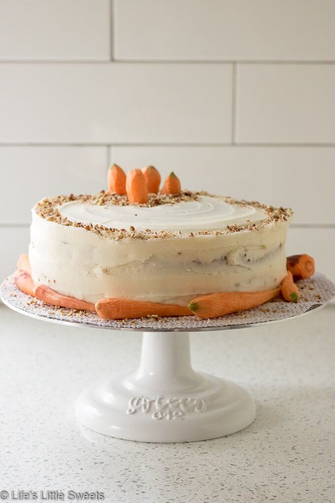 Homemade Classic Carrot Cake with Cream Cheese Frosting
