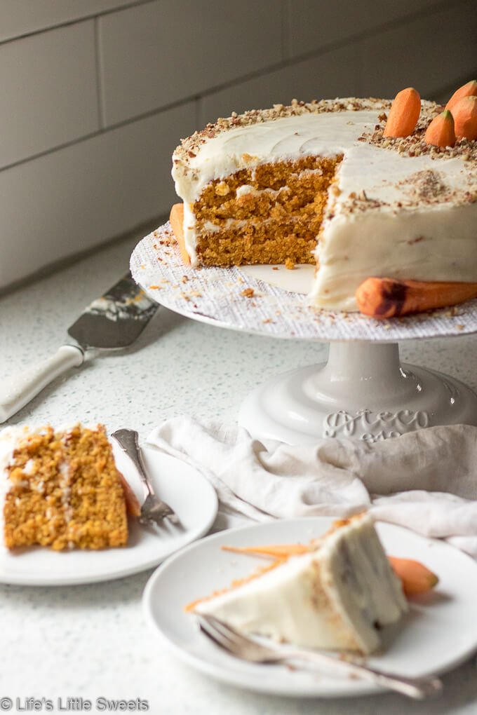 Homemade Classic Carrot Cake with Cream Cheese Frosting