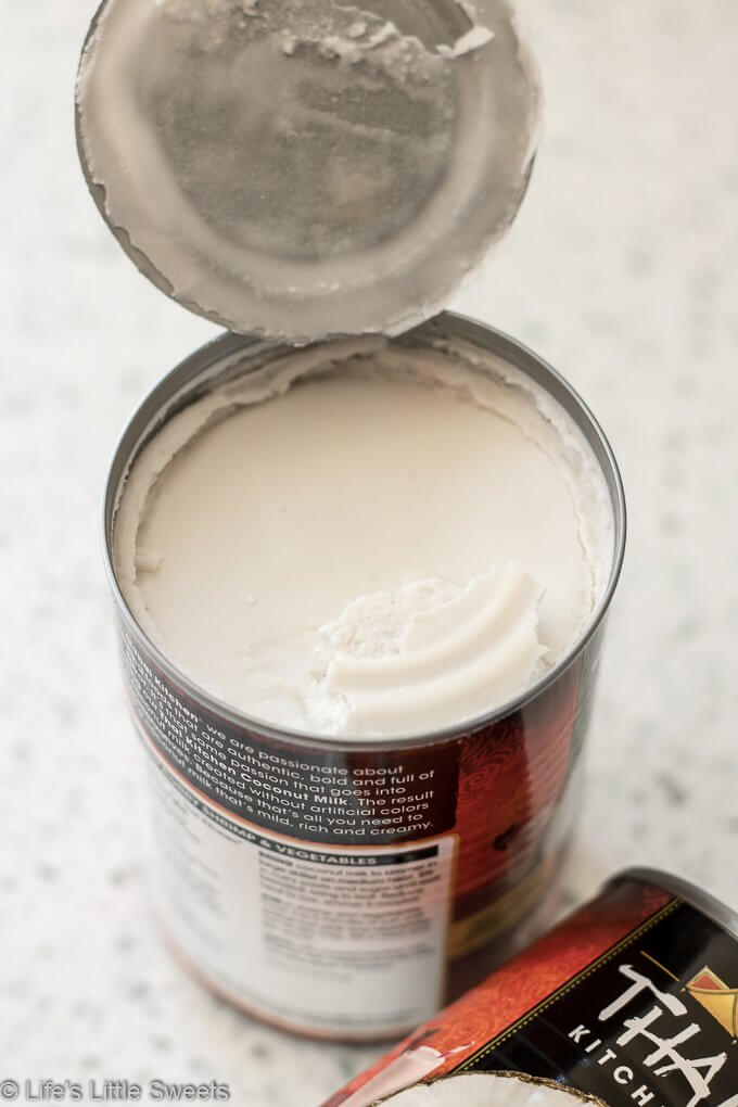 full fat coconut milk in a can