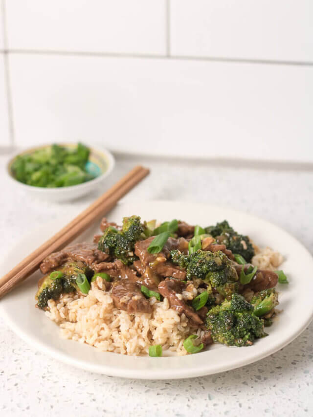 Homemade Beef and Broccoli over Brown Rice Story
