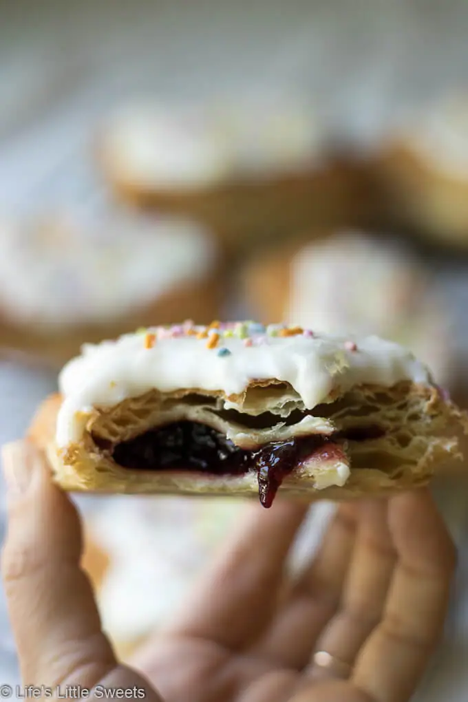 Air Fryer Puff Pastry Pop Tarts - Puff Pastry, Sprinkles, Butter, Sugar