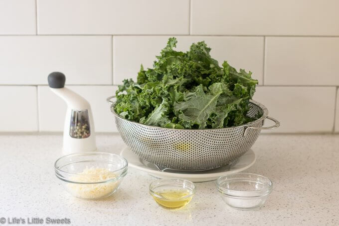 How to Make Kale Chips - ingredients for kale chips