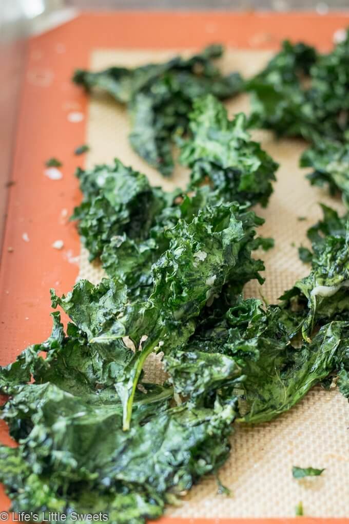How to Make Kale Chips - roasted kale