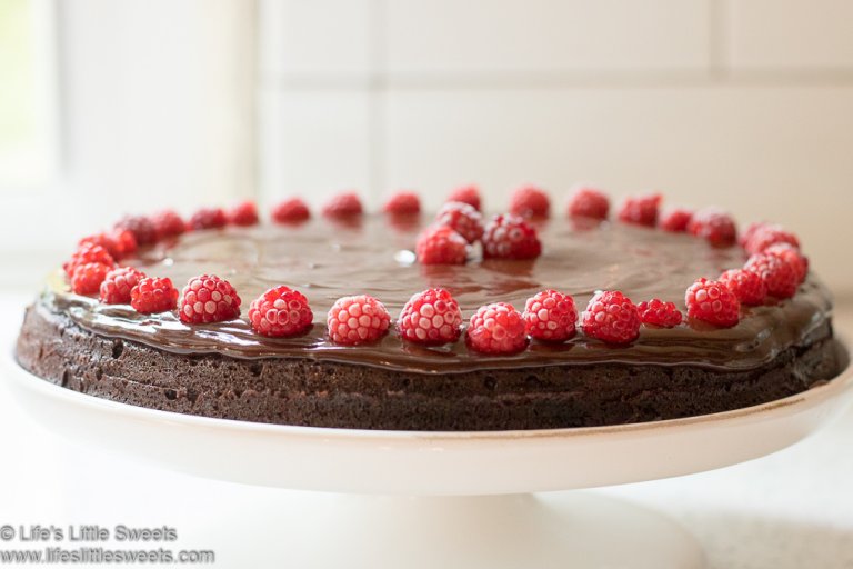 Flourless Chocolate Cake with Wineberries (Japanese Raspberries) - Life ...