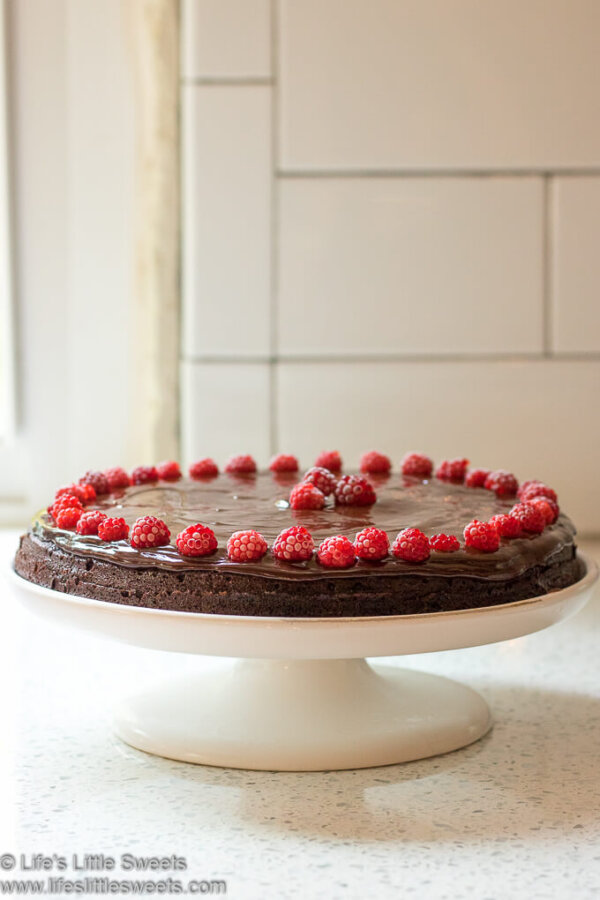 Flourless Chocolate Cake with Wineberries (Japanese Raspberries) - Life ...