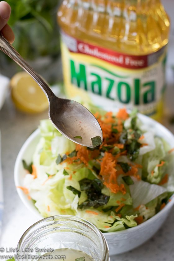 Fresh Herb Salad Dressing (Sage, Basil, Mint, Corn Oil, Salt, Pepper