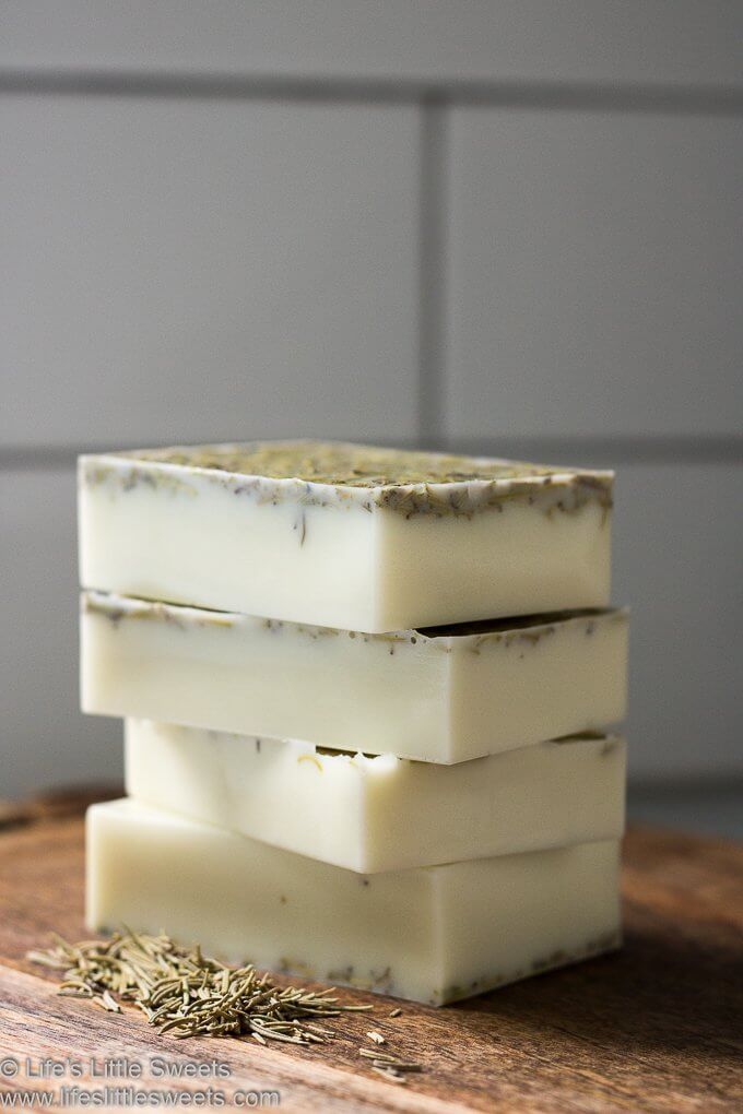 How to Make Rosemary Soap lifeslittlesweets.com