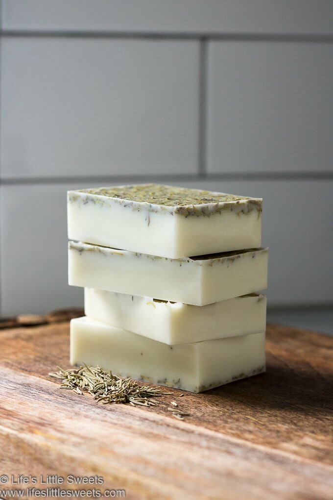 How to Make Rosemary Soap lifeslittlesweets.com