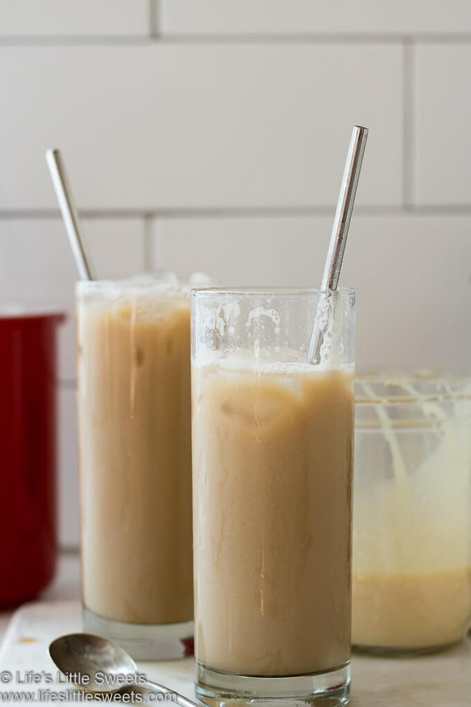 Iced Coffee in glasses lifeslittlesweets.com