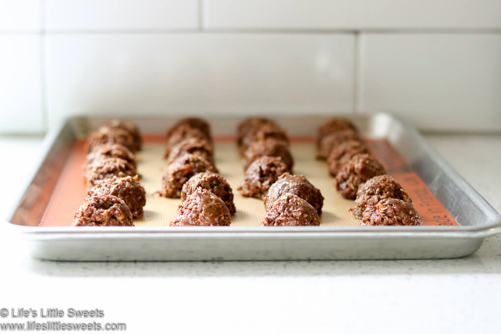 No Bake Chocolate Chip Peanut Butter Coconut Oatmeal Cookies lifeslittlesweets.com