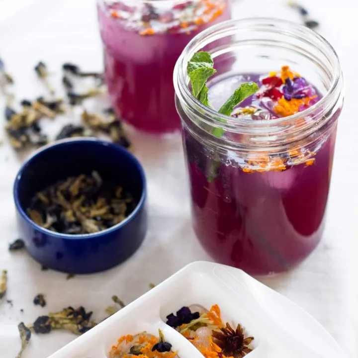 Butterfly Pea Flower Gin Mule