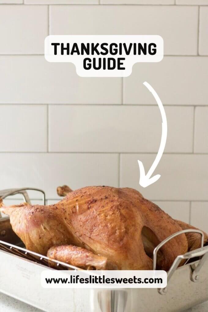Thanksgiving Guide Pinterest pin with arrow