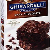 Ghirardelli Dark Chocolate Brownie Mix, 20-Ounce Boxes, Pack of 4