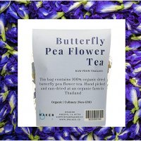 Organic Dried Butterfly Pea Flower Tea (Clitoria Ternatea) | Preservative-free Edible Thai Herb | Whole Flowers for Color Changing Blue Tea, Baking, Cooking and Natural Sexual Enhancement , 50 Gram