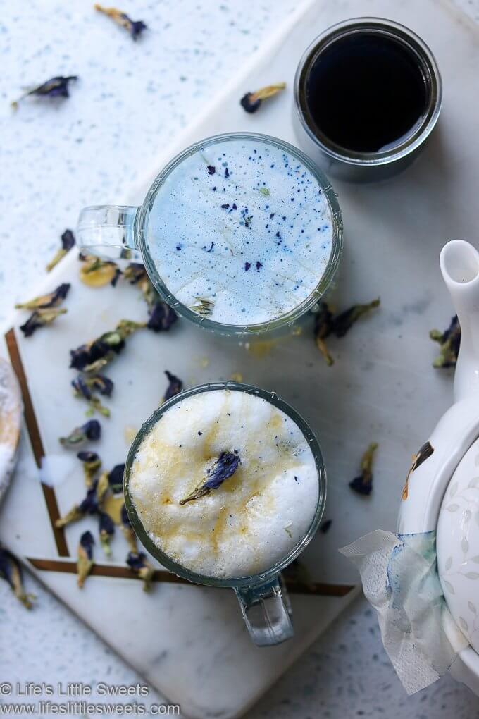 Blue Butterfly Pea Flower Tea Latte