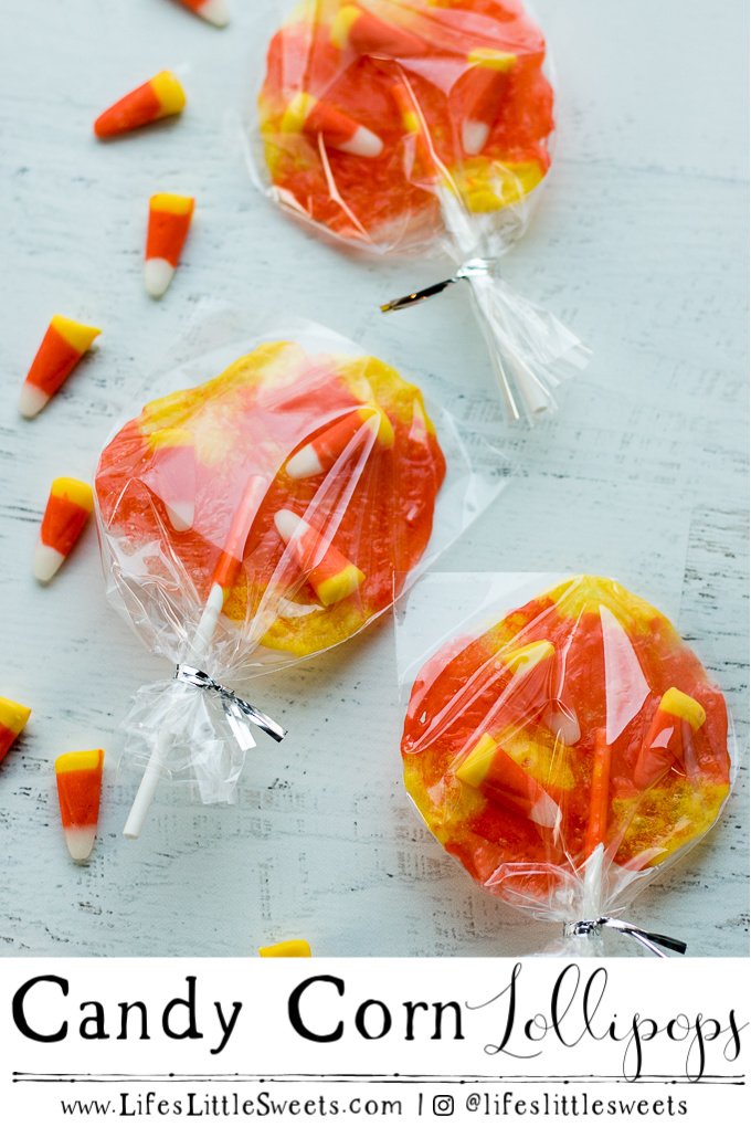 Candy Corn Lollipops