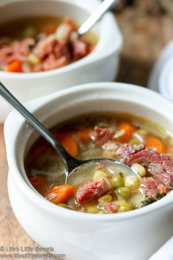 Instant Pot Ham Vegetable Soup lifeslittlesweets.com