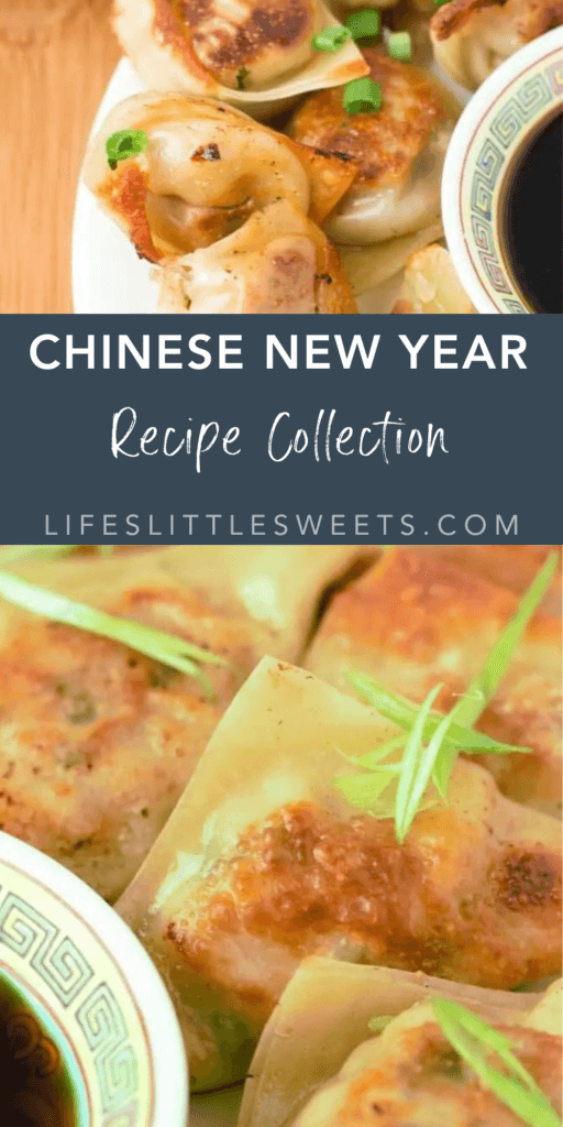 chinese new year recipe collection with text overlay