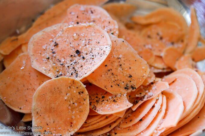 Air Fryer Sweet Potato Chips www.lifeslittlesweets.com