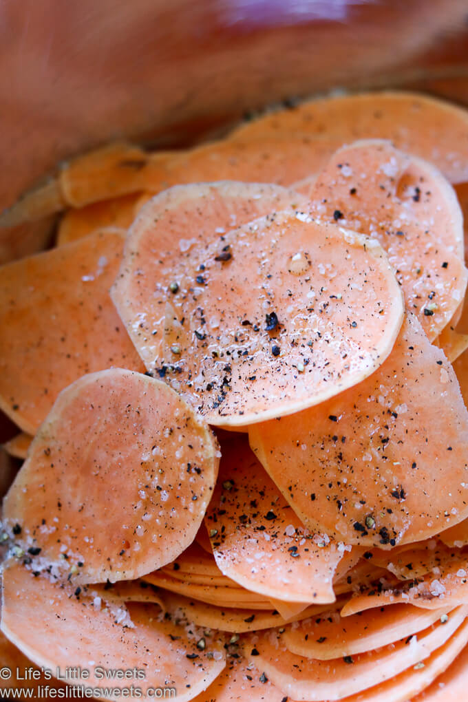 Air Fryer Sweet Potato Chips www.lifeslittlesweets.com