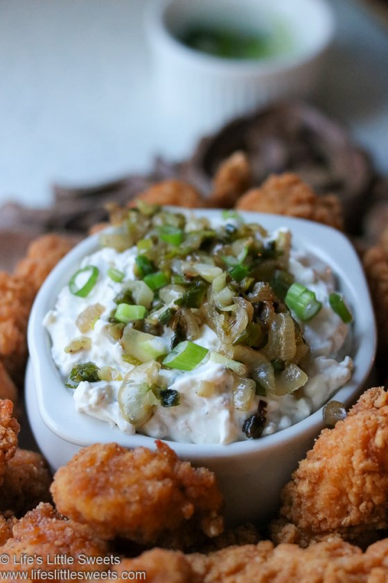 Bacon Cheddar Ranch Onion Dip with Tyson® Crispy Chicken Strips