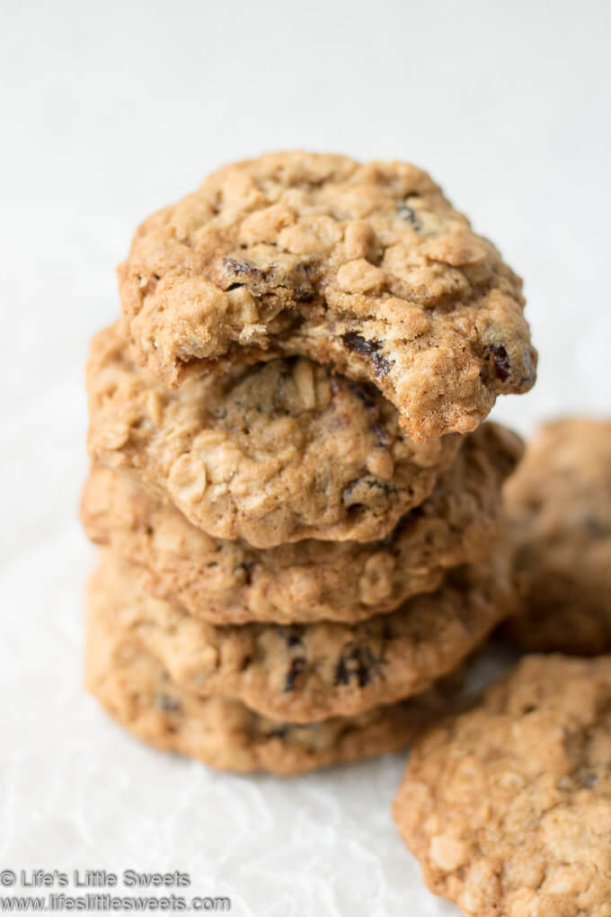 Oatmeal Raisin Cranberry Cookies stack