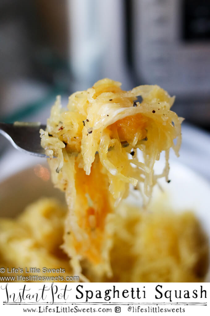 Instant Pot Spaghetti Squash is the best way to make Spaghetti Squash, cooks up fast in your Instant Pot pressure cooker and always comes out perfectly tender and delicious. #sides #veggie #squash #vegetarian #vegan #recipe #Instantpot #glutenfree #vegan #vegetarian #Whole30 #Paleo #cheapmeal #foodstretching #mealplanning