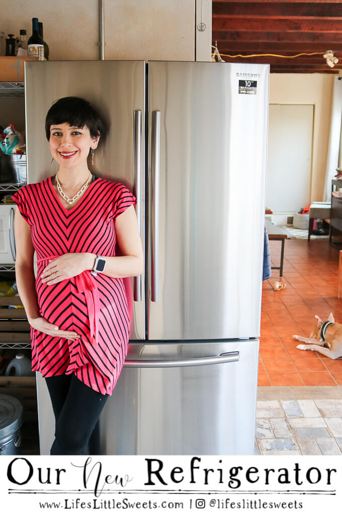 Our New Refrigerator - we are sharing our latest addition to our kitchen, our new Samsung French Door refrigerator. #refrigerator #kitchen #appliance #kitchenappliance #Samsung 