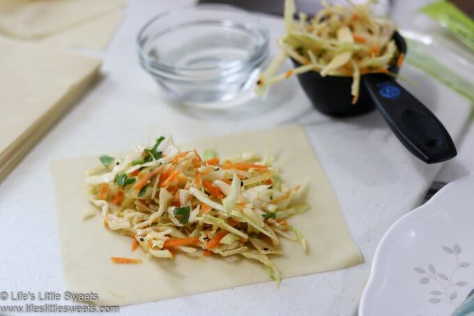 Air Fryer Egg Rolls recipe process