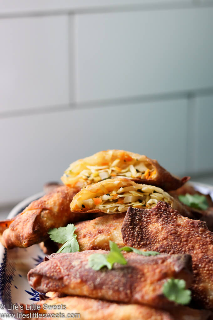 Air Fryer Egg Rolls in a pile