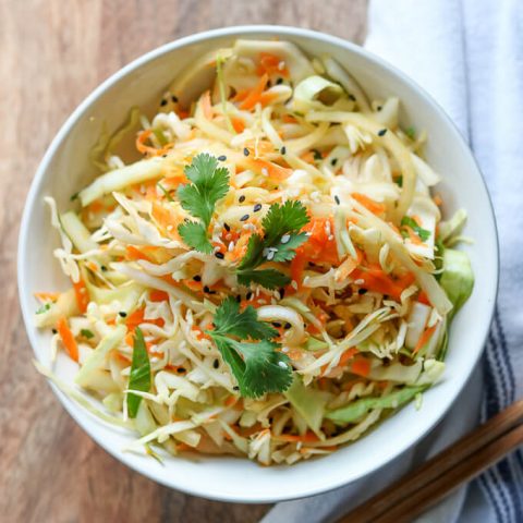 Asian Inspired Cole Slaw