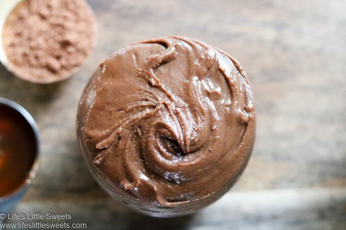 Chocolate Peanut Butter in a mason jar