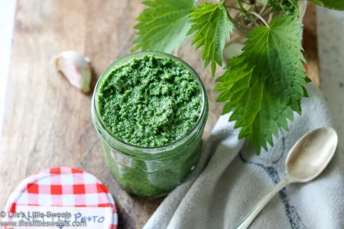 Nettle Pesto Recipe in a jar