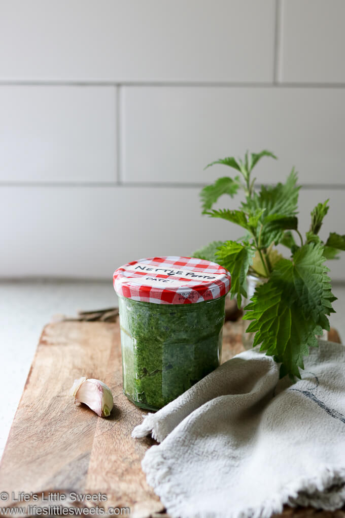 Nettle Pesto in a jar