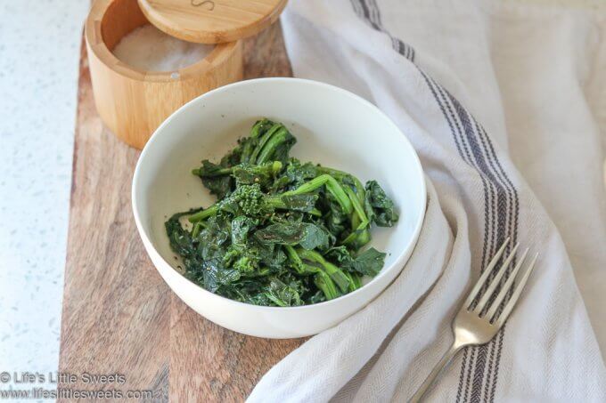 Steamed Broccoli Rabe Rapini