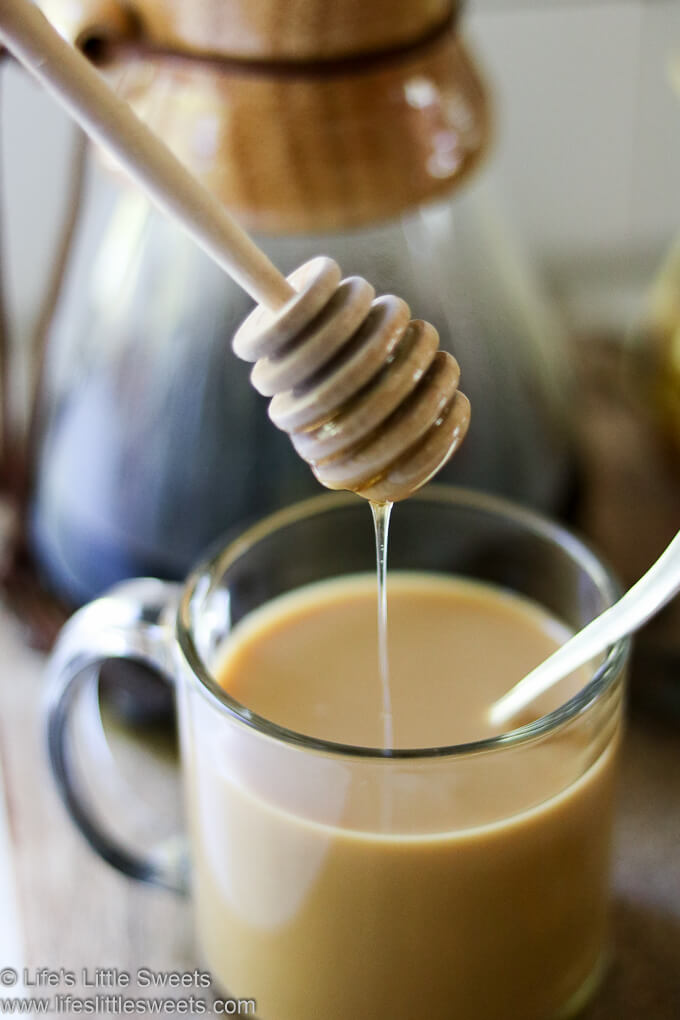 Honey Coffee in a clear mug