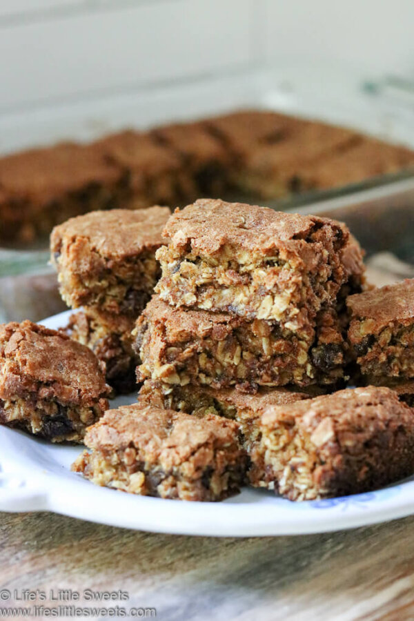 Oatmeal Raisin Cookie Bars (Dessert, Snack) Life's Little Sweets