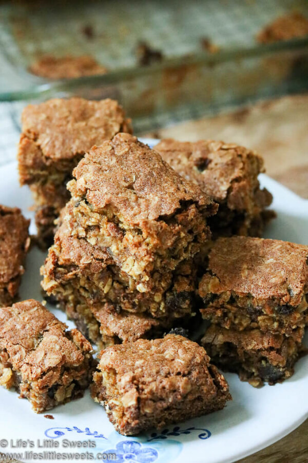 Oatmeal Raisin Cookie Bars (Dessert, Snack) Life's Little Sweets